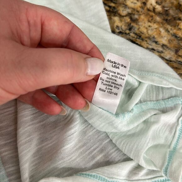 Michael Stars Brooklyn V-neck Tee In Light Mint Color One Size - Picture 6 of 8